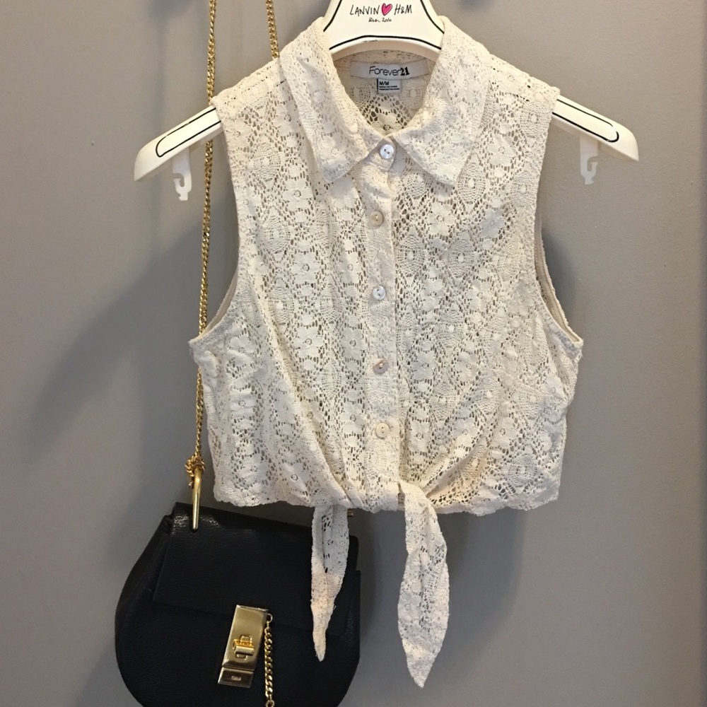 Forever 22 lace crop top